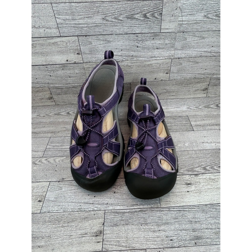 Keen Newport H2 Purple Waterproof Hiking Sandals Women Size 8 Bungee Lace